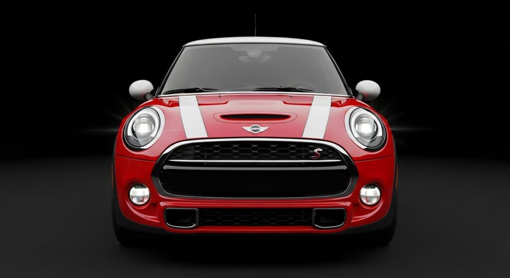 Mini cooper front view