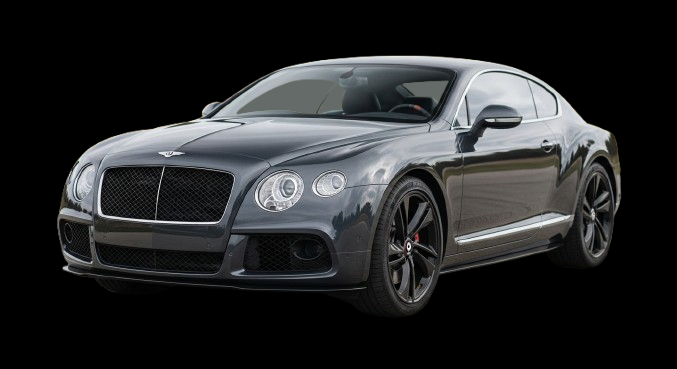 Black Bentley with black background