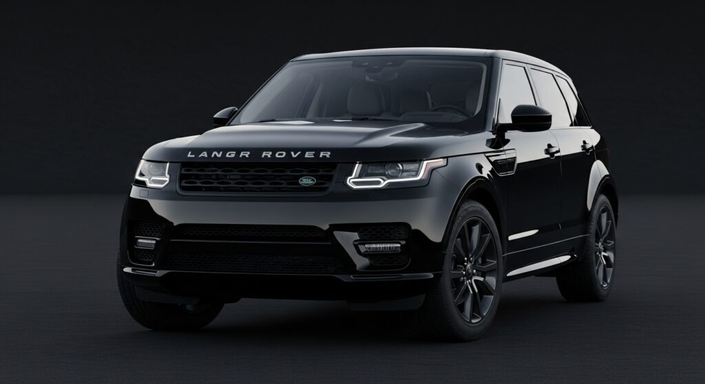 Black Land Rover
