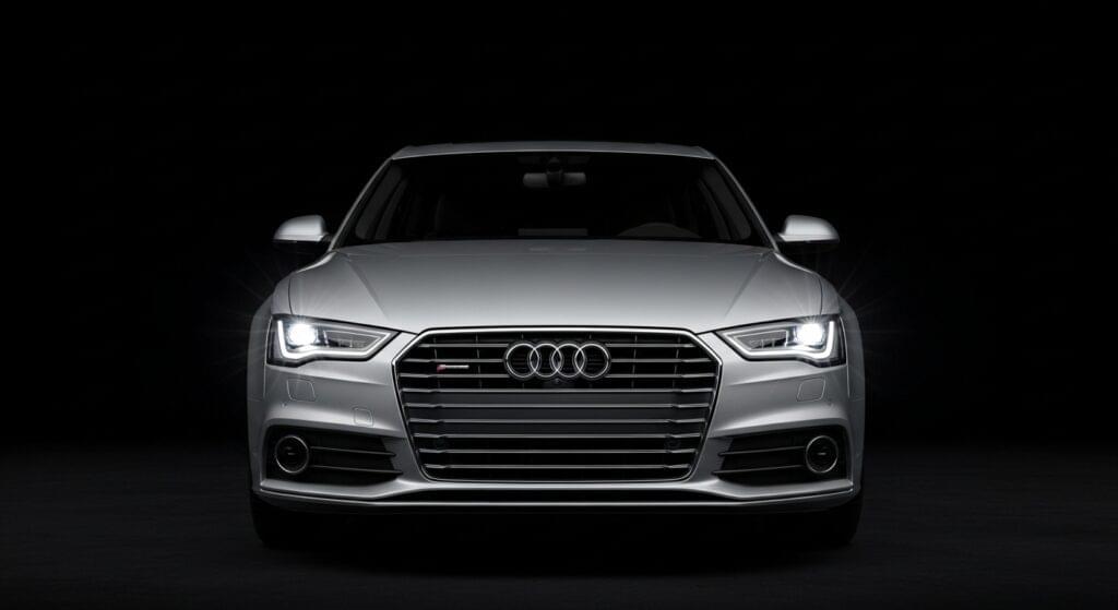 Silver Audi sedan