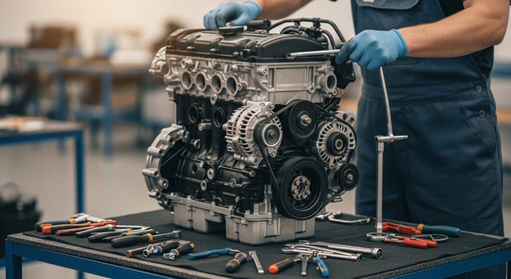 Vehicle engine repair